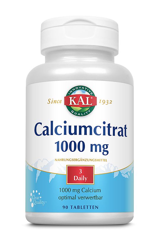Foto van Kal calcium citraat 1000 mg tabletten