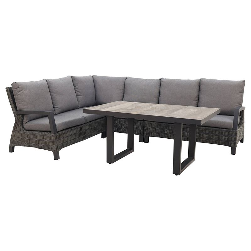 Foto van Vdg darwin lounge dining set - antraciet