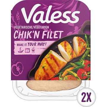 Foto van Valess vega kip chik'sn filet 2 stuks 180g bij jumbo