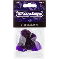 Foto van Dunlop stubby jazz 3.0mm 6-pack plectrumset