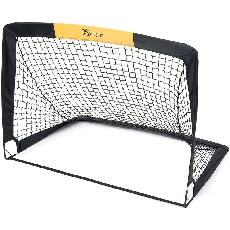 Foto van Precision mini-voetbaldoelen 10,15 x 7,60 cm polyester zwart 2 stuks