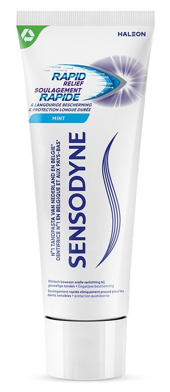 Foto van Sensodyne rapid relief tandpasta voor gevoelige tanden 75ml bij jumbo