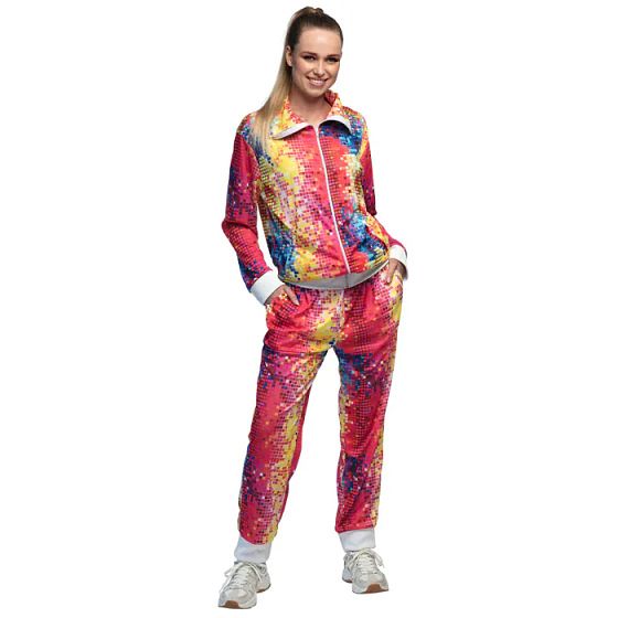 Foto van Boland disco babe trainingspak dames multicolor maat xl