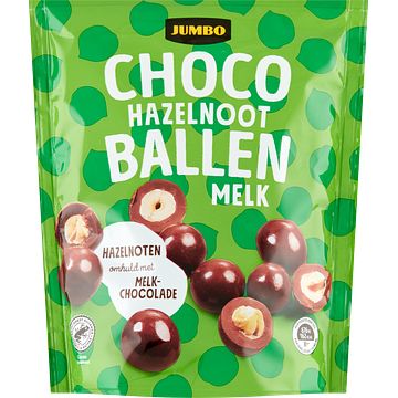 Foto van Jumbo choco ballen hazelnoot melk 200g