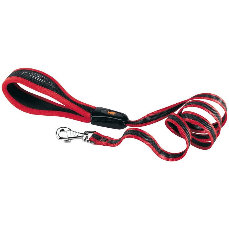 Foto van Ferplast hondenriem ergocomfort g20 120 cm nylon zwart/rood