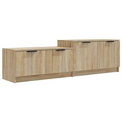 Foto van Vidaxl tv-meubel 158,5x36x45 cm bewerkt hout sonoma eikenkleurig