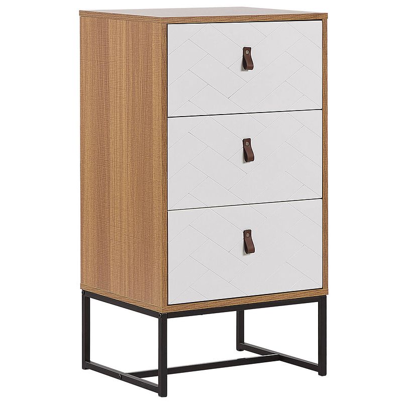 Foto van Beliani nueva - dressoir-lichte houtkleur-mdf