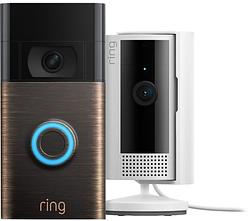 Foto van Ring video doorbell gen. 2 lichtbrons +  indoor cam 2nd gen