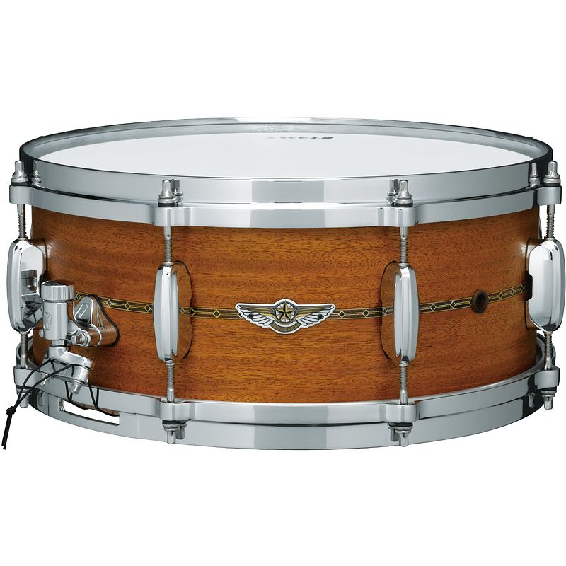 Foto van Tama tlh146s-omh star 14 x 6 inch snare oiled natural mahogany