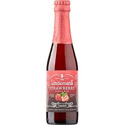 Foto van Lindemans aardbeien fruitbier fles 250ml bij jumbo