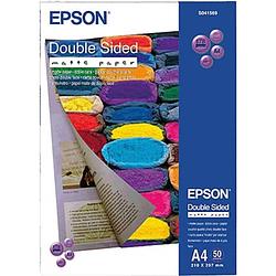 Foto van Epson double-sided matte paper c13s041569 fotopapier din a4 178 g/m² 50 vellen dubbelzijdig bedrukbaar, mat