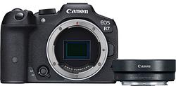 Foto van Canon eos r7 + ef-eos r adapter