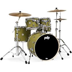 Foto van Pdp drums pd807464 concept maple finish ply satin olive 5d. drumstel