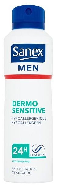 Foto van Sanex men dermo sensitive 24h antitranspirant deodorant spray 200ml bij jumbo