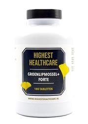 Foto van Highest healthcare groenlipmossel + forte tabletten