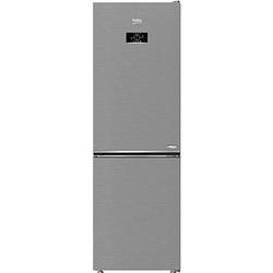 Foto van Beko b3rcne364hxb gecombineerde koelkast - 316 liter - l66 cm - geborsteld metaal- 37 db