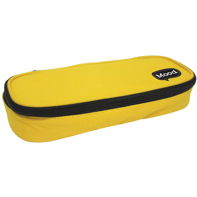 Foto van Mood etui victory fluo junior 22 x 10 x 5 cm canvas geel/zwart