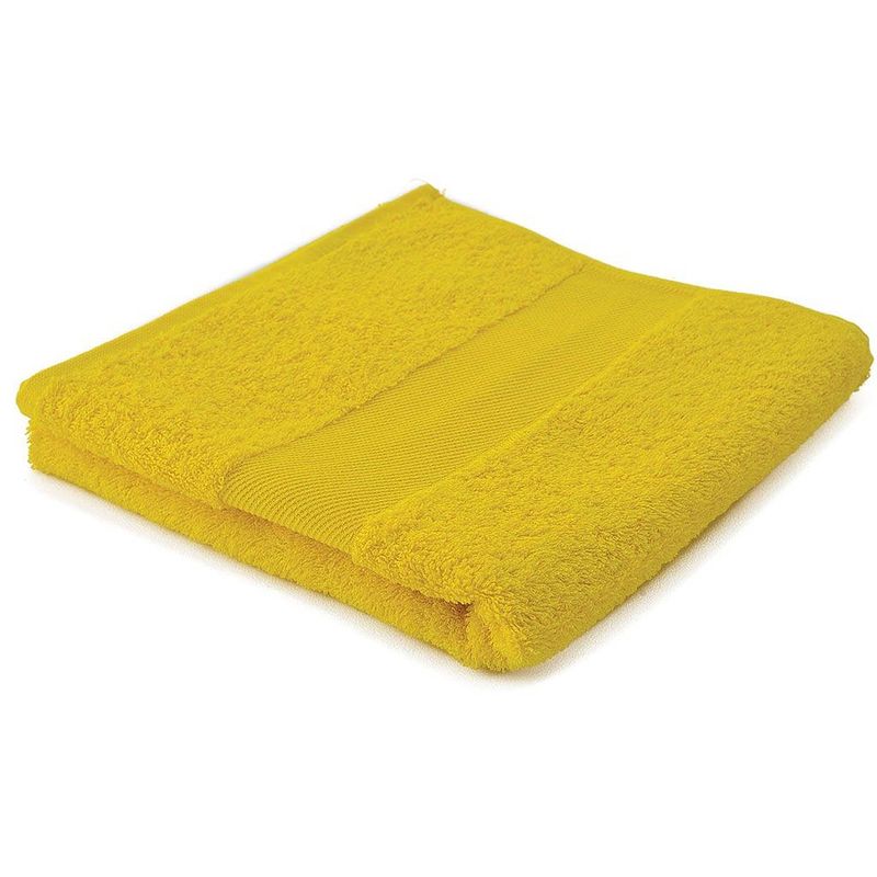 Foto van Arowell badhanddoek badlaken 100 x 50 cm - 500 gram - geel - 1 stuks