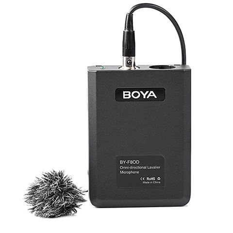 Foto van Boya professionele lavalier microfoon by-f8od omni-directioneel