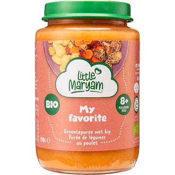 Foto van Little maryam my favorite groentepuree met kip 8+ maanden 190g bij jumbo