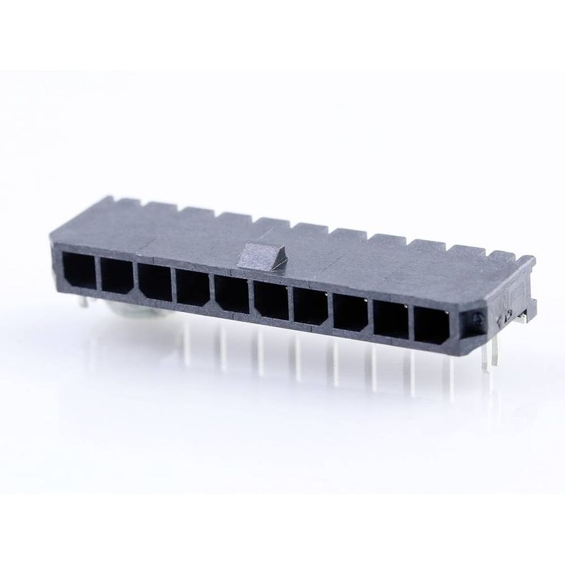 Foto van Molex 436501004 male header, inbouw (standaard) totaal aantal polen: 10 rastermaat: 3.00 mm 1 stuk(s) tray