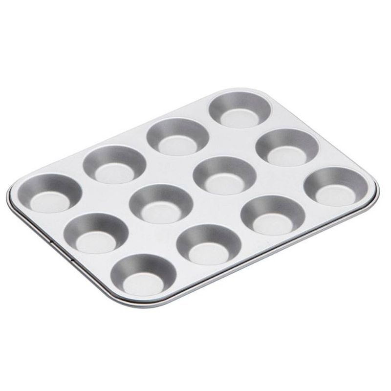 Foto van Kitchencraft bakvorm 31,5 x 24 cm carbonstaal zilvergrijs