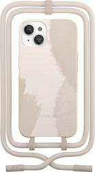 Foto van Change case tiedye apple iphone 13 mini back cover met koord wit