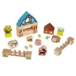 Foto van Cubika houten speelset boerderij