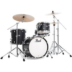 Foto van Pearl dmp984/c227 decade maple satin slate black 4-delig drumstel