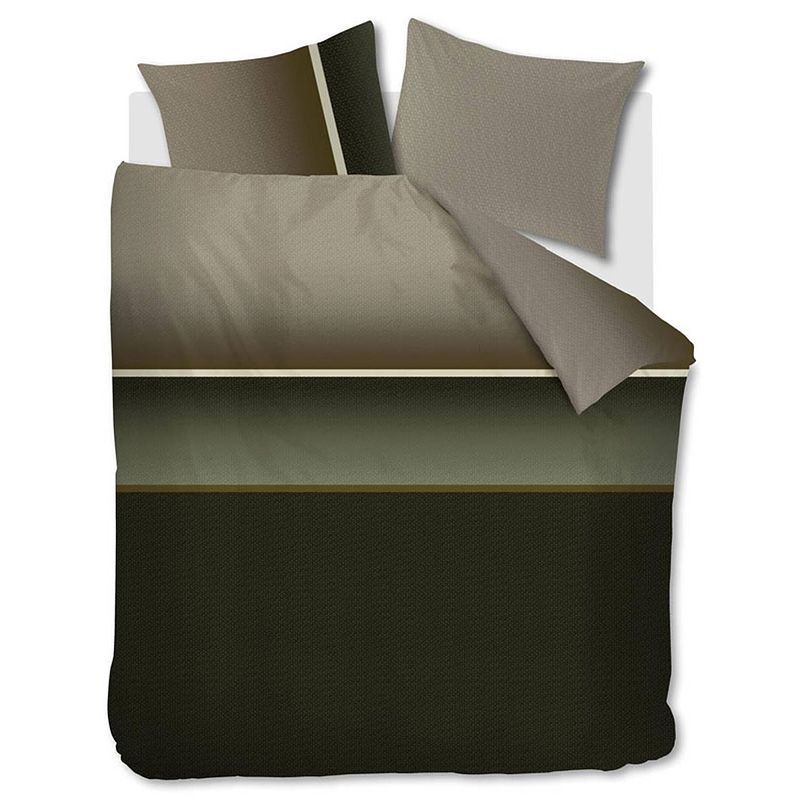 Foto van Beddinghouse dekbedovertrek kian olive green-1-persoons (140 x 200/220 cm)