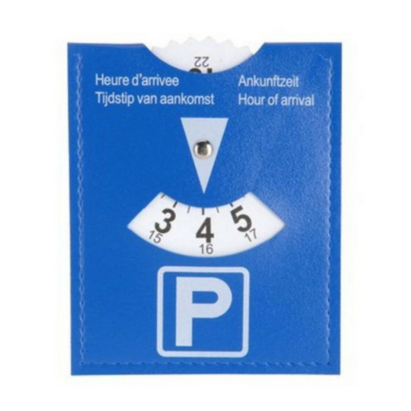 Foto van Parkeerschijf blauw parkeerkaart parkeren in de blauwe zone