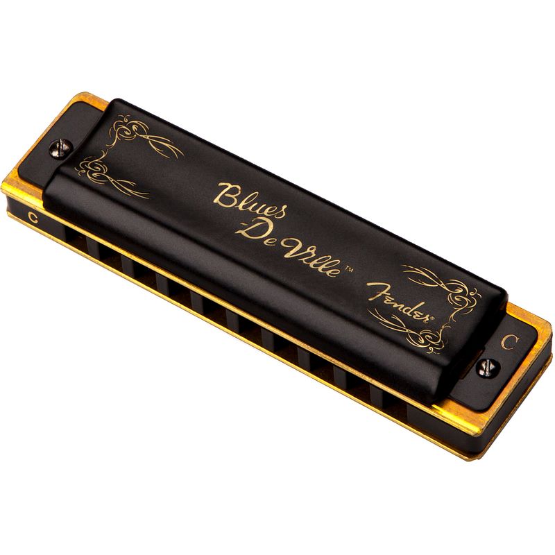 Foto van Fender blues deville c mondharmonica