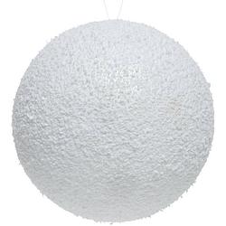 Foto van 1x sneeuwdecoratie grote witte sneeuwballen 14 cm - decoratiesneeuw