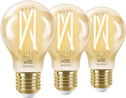 Foto van Wiz smart filament lamp standaard goud 3-pack - warm tot koelwit licht - e27
