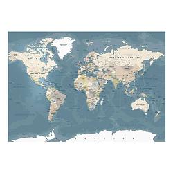 Foto van Artgeist vintage world map vlies fotobehang 250x175cm 5-banen