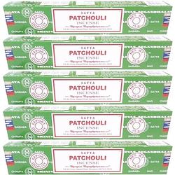 Foto van 5x nag champa wierook patchouli 15 gram - wierookstokjes