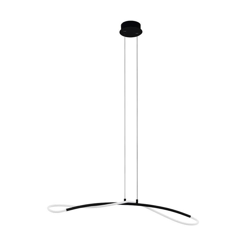 Foto van Eglo egidonella hanglamp - led - 90 cm - zwart/wit