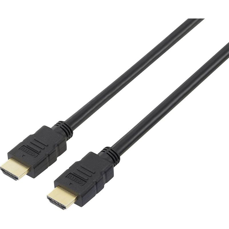 Foto van Speaka professional hdmi aansluitkabel hdmi-a stekker, hdmi-a stekker 3.00 m zwart sp-7870548 audio return channel (arc), vergulde steekcontacten, ultra