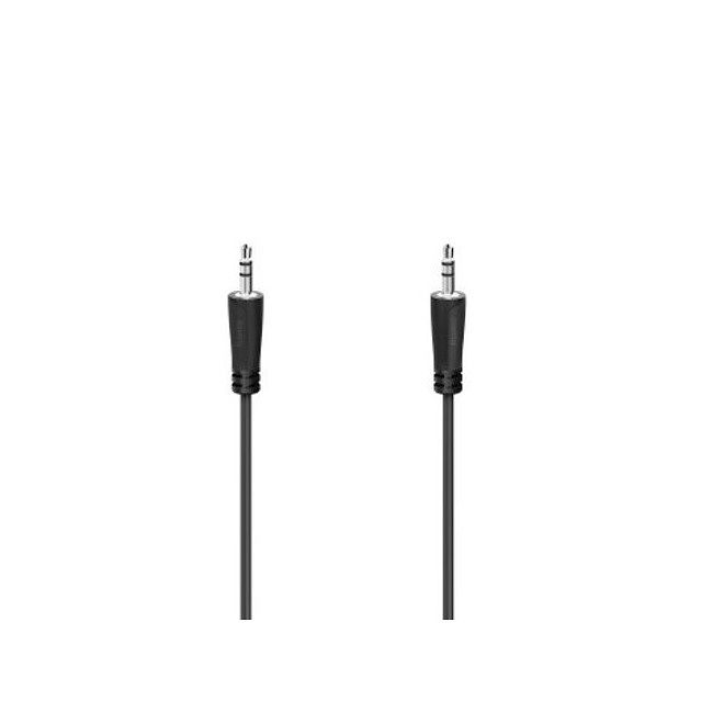 Foto van Hama audiokabel, 3,5mm jack - 3,5mm jack, stereo, 0,5 m mini jack kabel