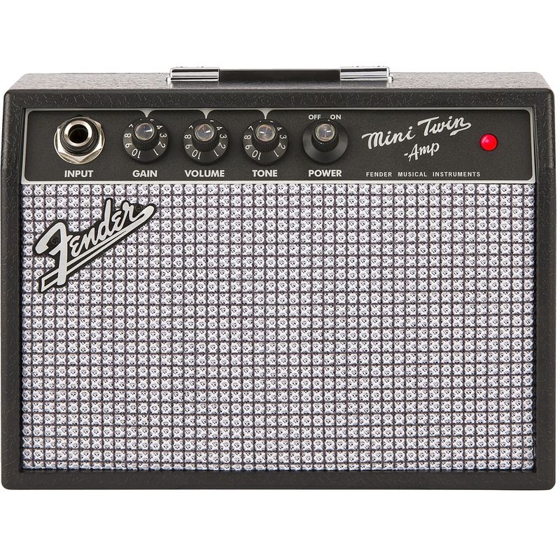 Foto van Fender mini 's65 twin amp miniatuur versterker