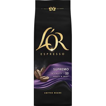 Foto van L'sor espresso supremo roasty & sweet coffee beans 500g bij jumbo