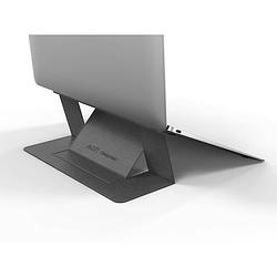 Foto van Moft laptopstandaard - grijs - opvouwbaar - draagbare en verstelbare laptop stand - laptop verhoger