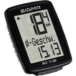 Foto van Sigma fietscomputer bc 7.16 zwart