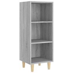 Foto van Vidaxl dressoir 34,5x32,5x90 cm bewerkt hout grijs sonoma eikenkleurig