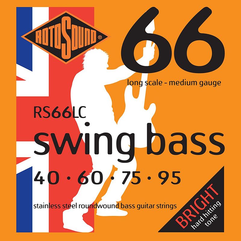 Foto van Rotosound 66lc swing bass 66 set basgitaarsnaren 40 - 95