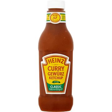 Foto van Heinz curry gewurz ketchup 590ml bij jumbo