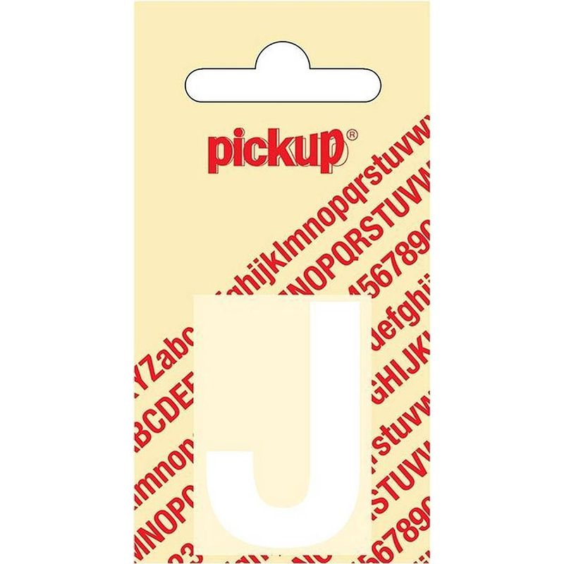 Foto van Plakletter helvetica 40 mm sticker witte letter j