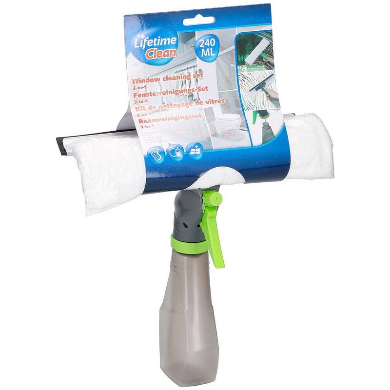 Foto van Lifetime clean - raamreinigingsset 3-in-1