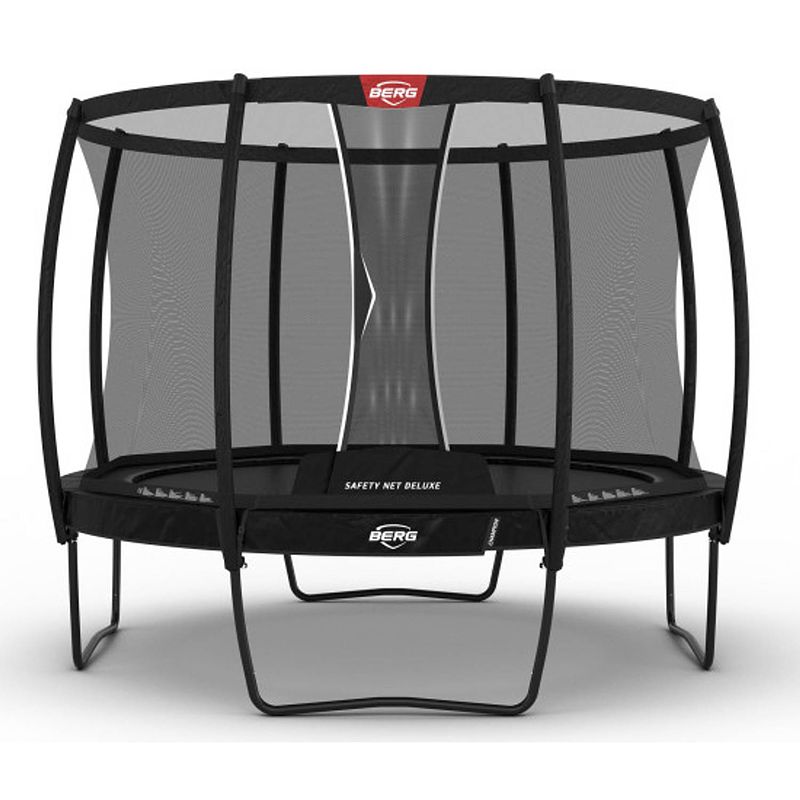 Foto van Berg trampoline champion met veiligheidsnet - safetynet deluxe - 330 cm - zwart