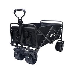 Foto van Flinq bolderkar - opvouwbaar - draaibare wielen - 130kg draagkracht - 100l - zwart